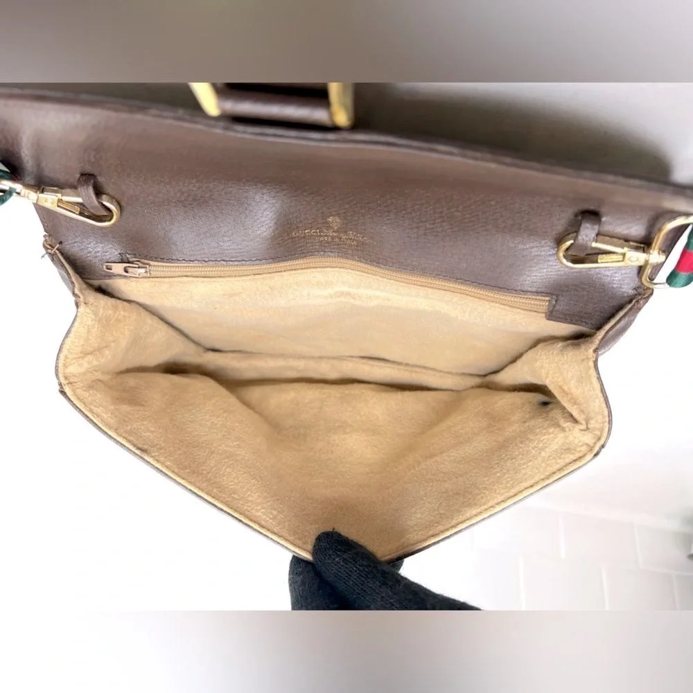 💯 AUTH Gucci horsebit crossbody bag - Picture 5 of 16